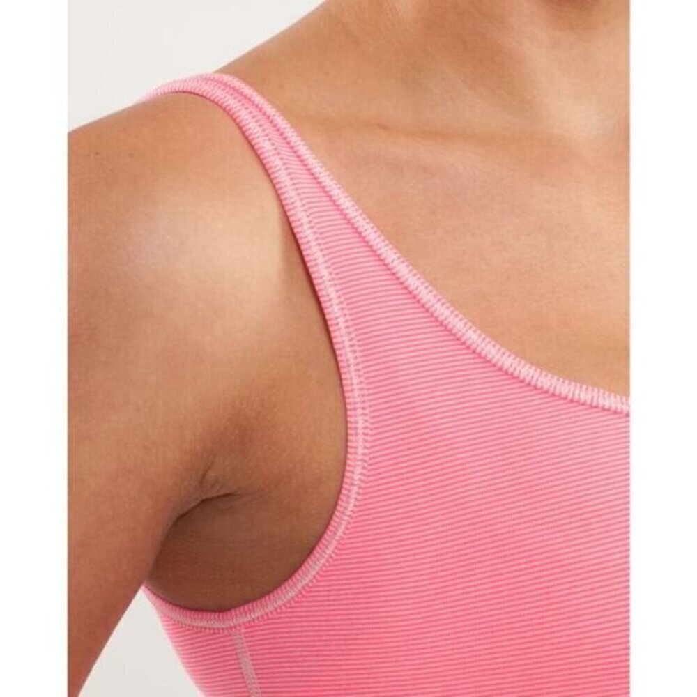 Lululemon Daily Tank Luon Womens Size 4 Wee Stripe Dune Flash - Picture 6 of 10